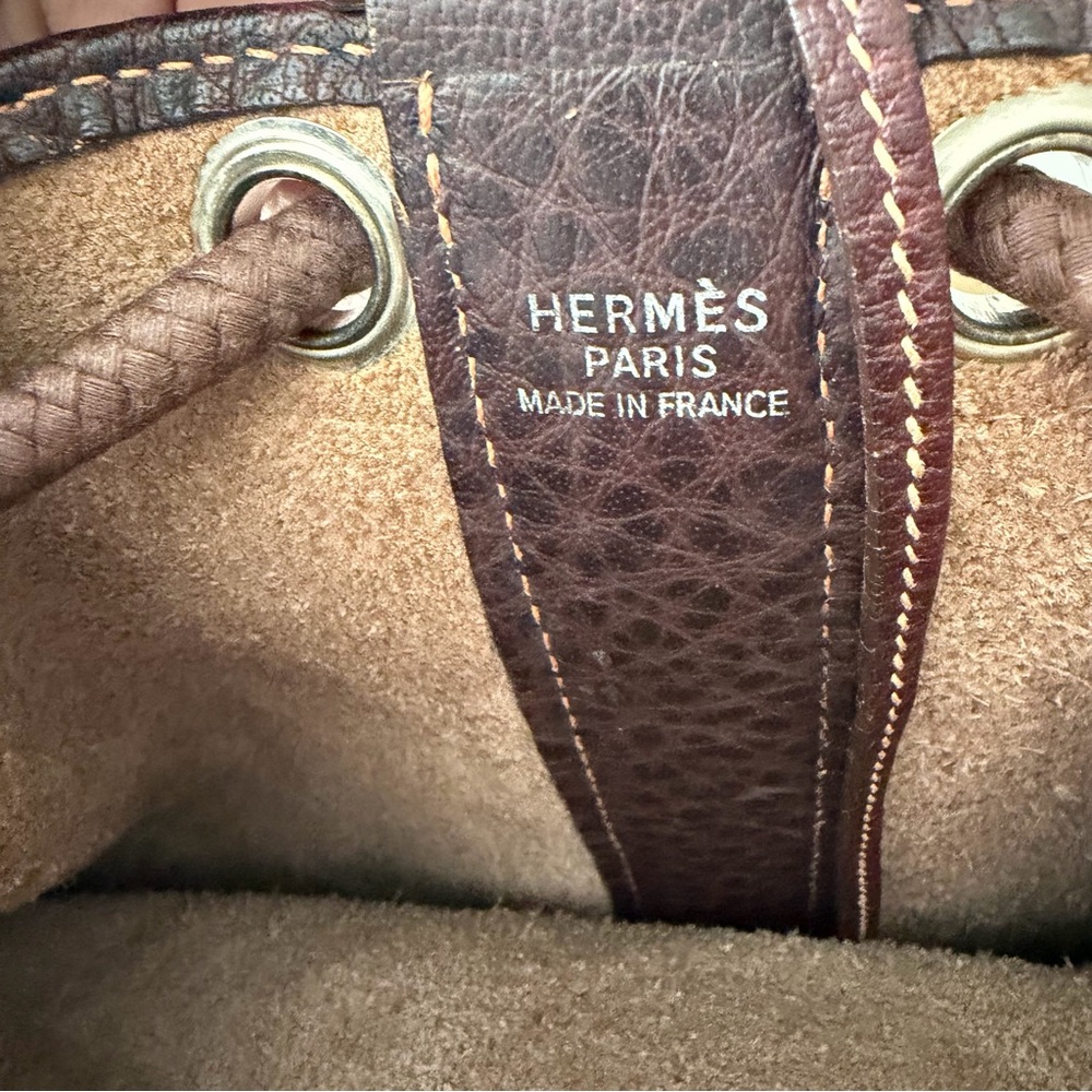 Hermès Perforated H Matelo Slingbag Backpack in Brown Leather - Picture 11 of 16